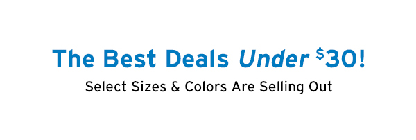 The Best Deals Under $30