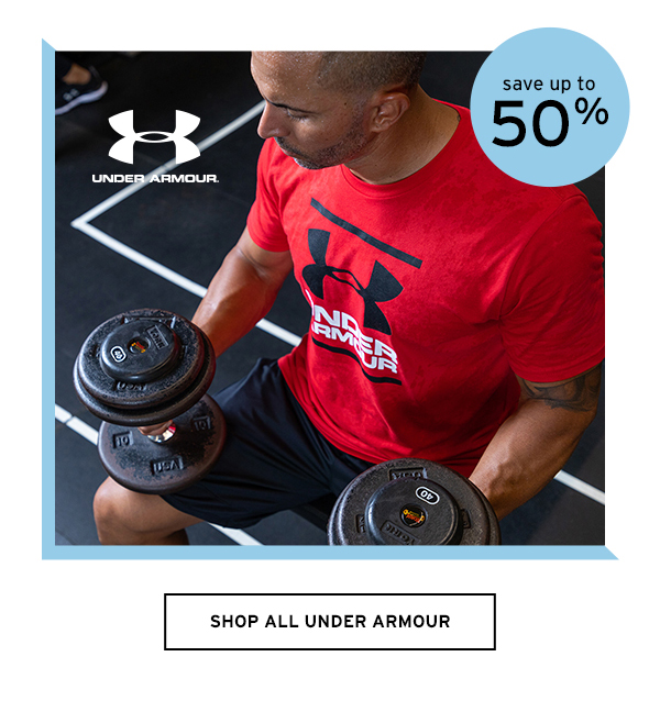 Save up to 50% on Under Armour - Click to Shop All