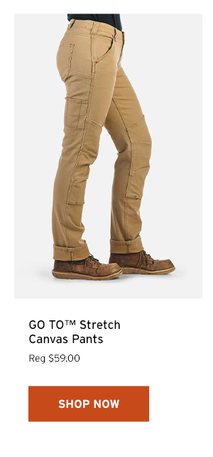 GO TO Stretch Canvas Pants - Click to Shop Now
