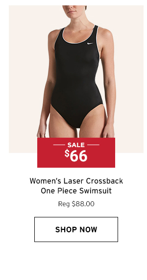 Women's Laser Crossback One Piece Swimsuit - Click to Shop Now
