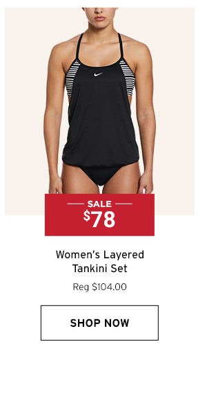 Women's Layered Tankini Set - Click to Shop Now