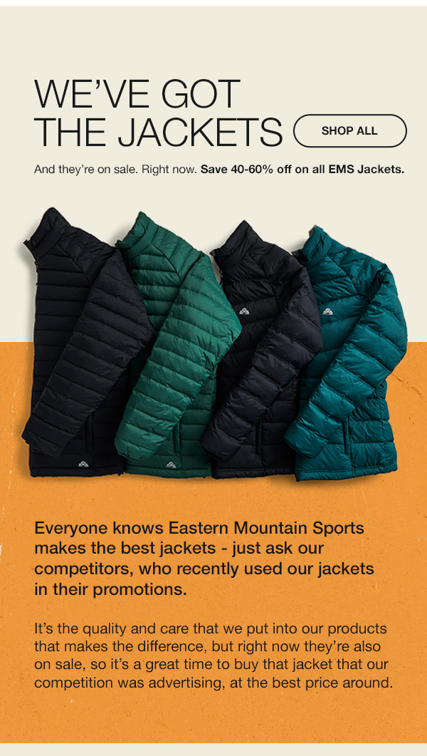 Everyone's Favorite EMS Jackets! - Eastern Mountain Sports