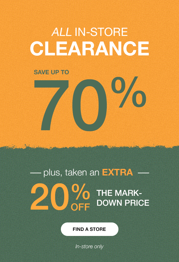 In-Store Clearance