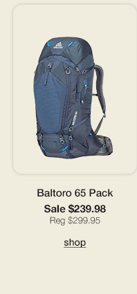 Gregory Baltoro 65 Pack - Click to Shop