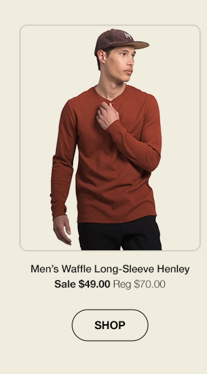 Men's Waffle Long-Sleeve Henley - Click to Shop
