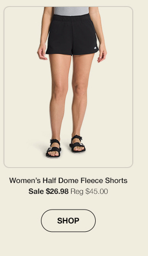 Women's Half Dome Fleece Shorts - Click to Shop