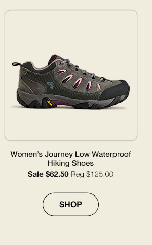Women's Journey Low Waterproof Hiking Shoes - Click to Shop