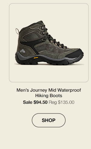 Men's Journey Mid Waterproof Hiking Boots - Click to Shop