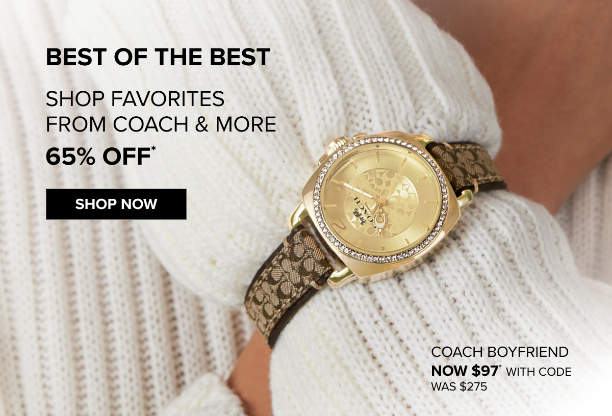 COACH FAVORITES NOW 65% OFF