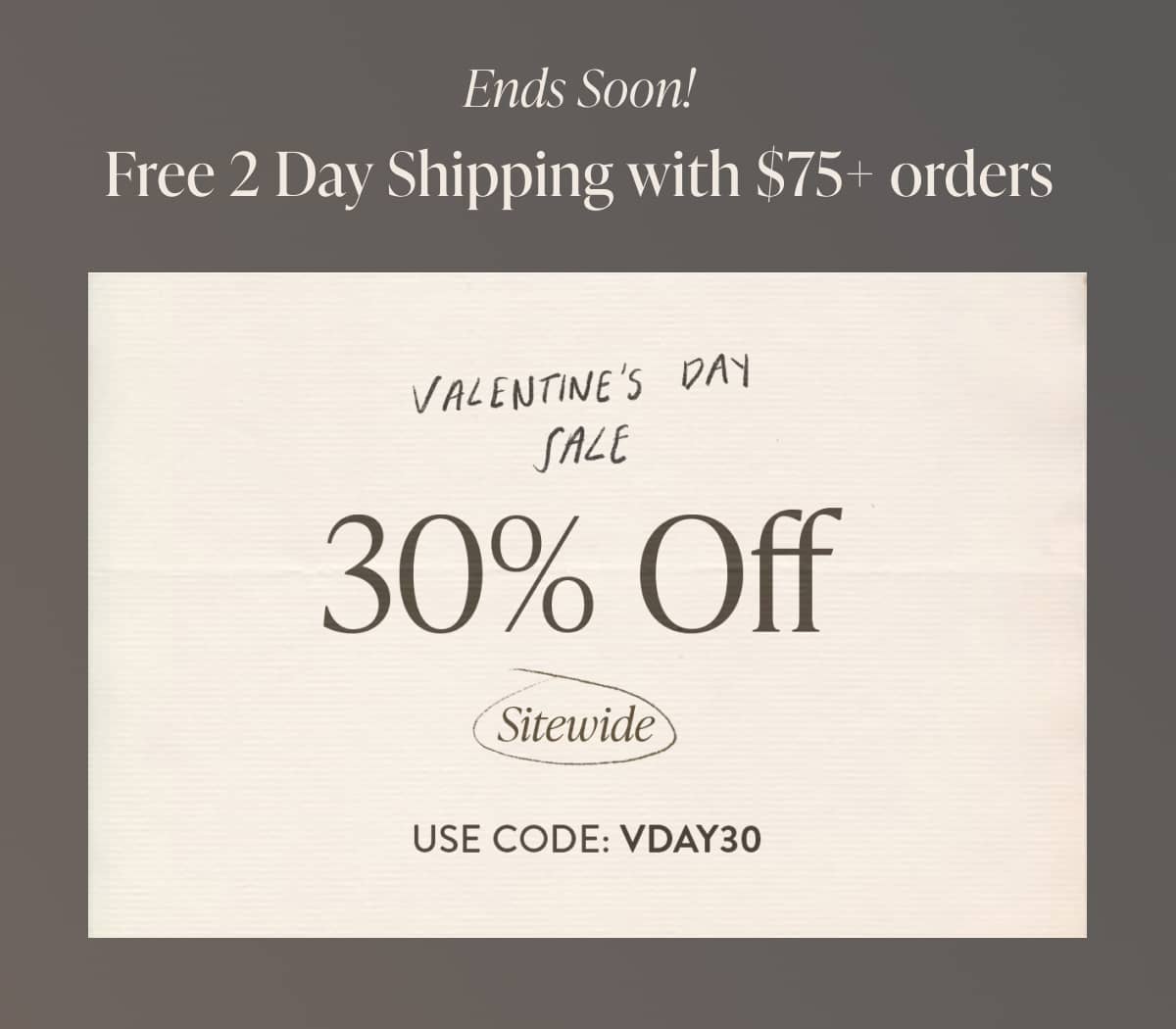 Valentines Day Sale | 30% off