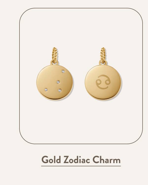 Gold Zodiac Charm
