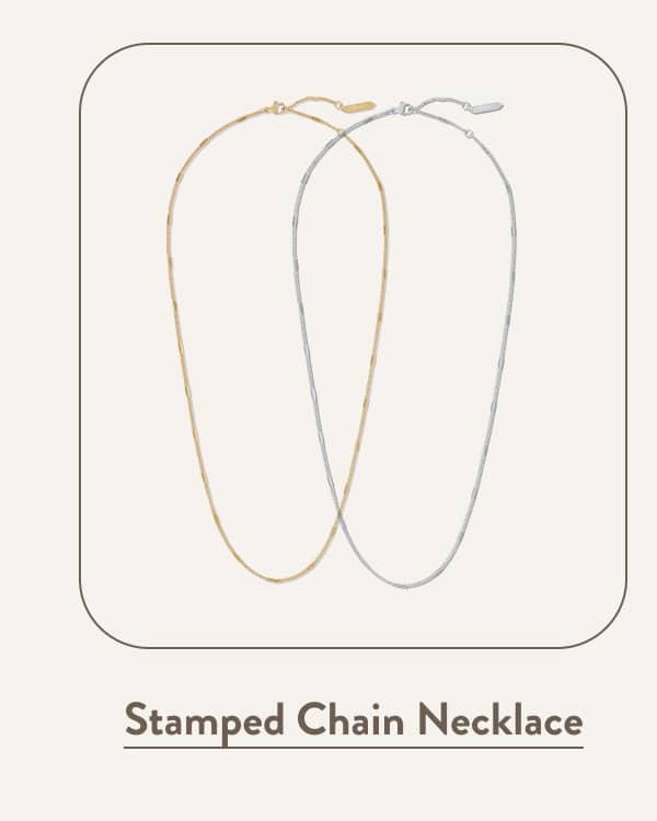 Stamped Chain Necklace