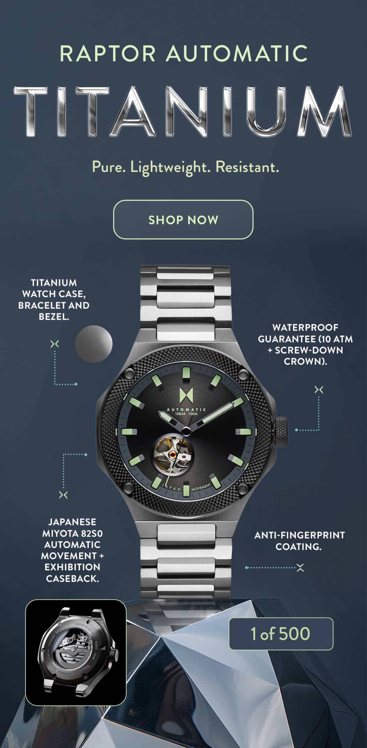 Raptor Automatic Titanium