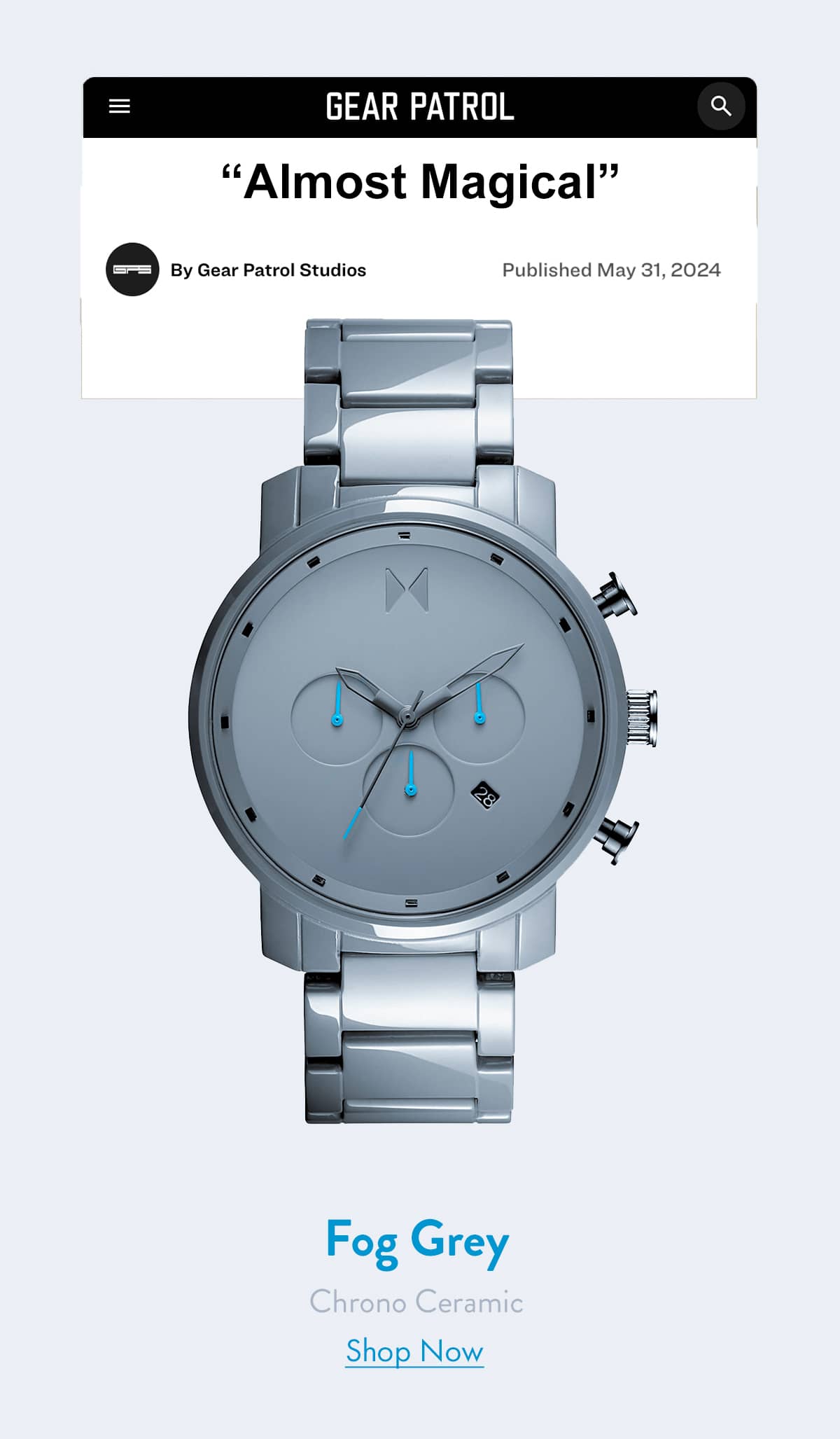 Fog Grey | Chrono Ceramic