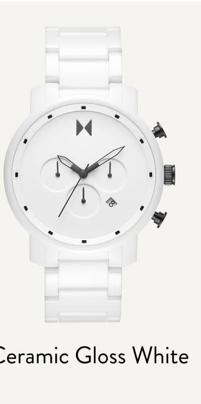 Chrono | Ceramic Gloss White