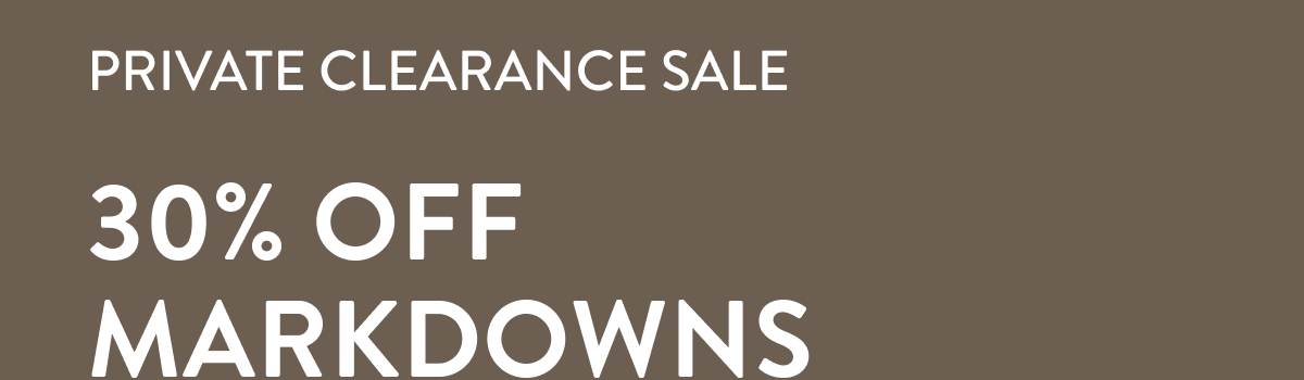 30% Off Markdowns