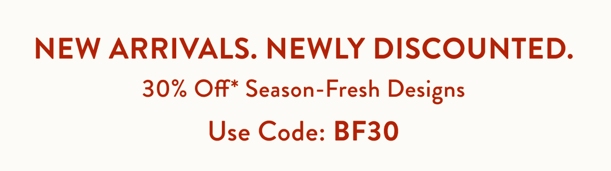 30% off sitewide with code: BF30