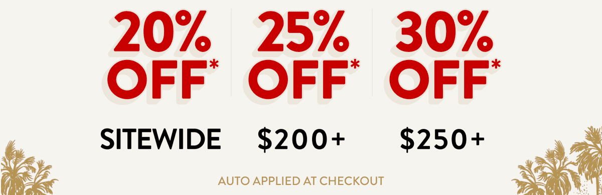 Up to 30% off applied at checkout