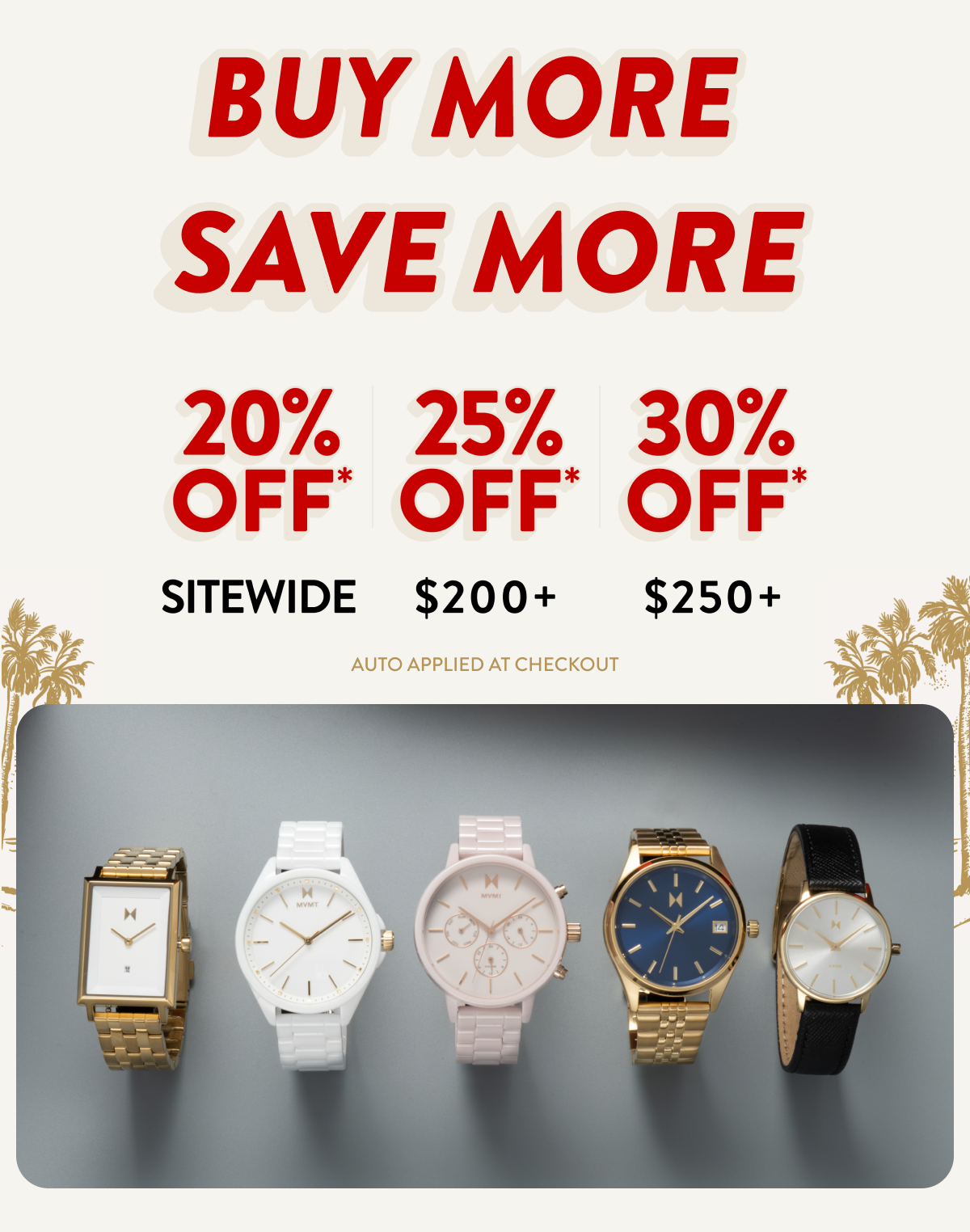 Up to 30% off applied at checkout