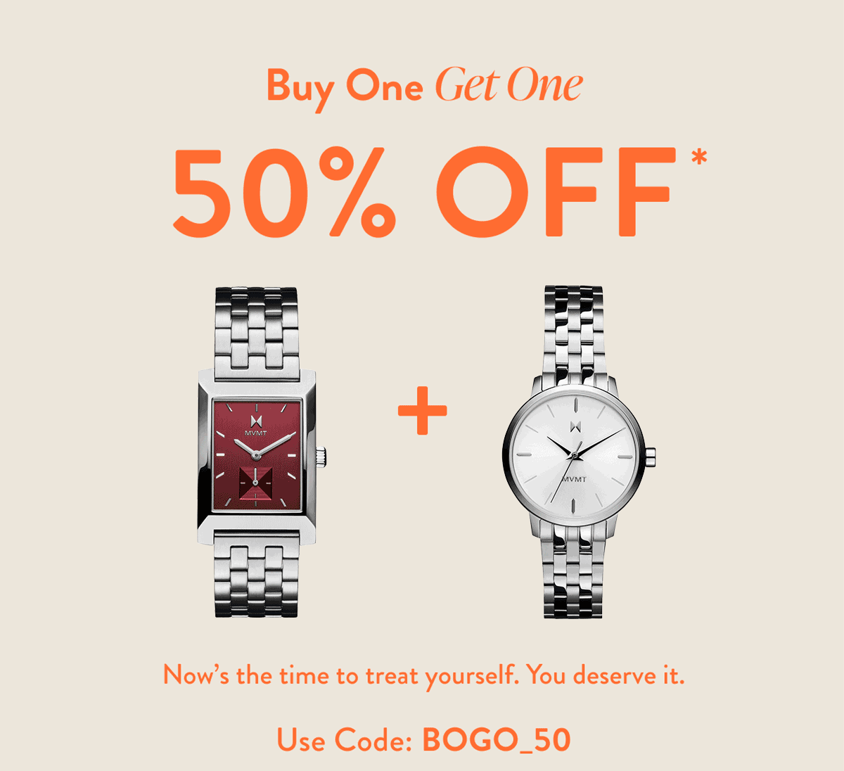 Buy one Get one 50% Off