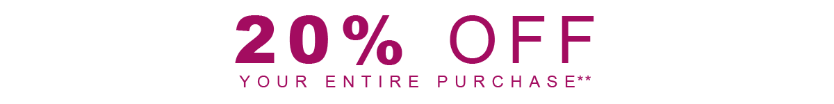 20% off Your Purchase