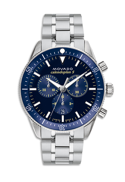 Silver Blue Heritage Chrono
