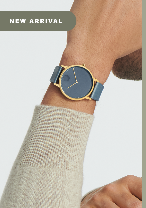 Men's New Blue Gold Face