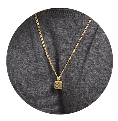 Men's Gold Pendant Necklace