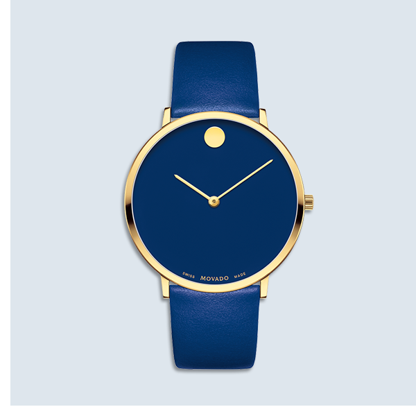 Blue with Gold Modern 47