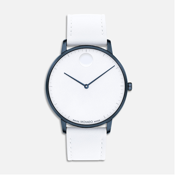 White Leather Strap Face