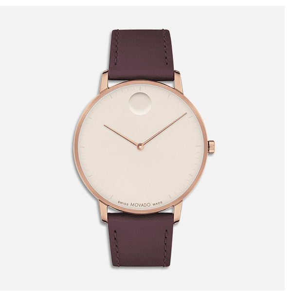 Brown Leather Strap Face