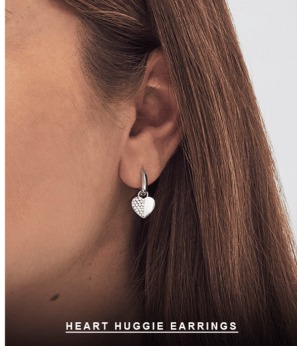 Heart Huggie Earrings