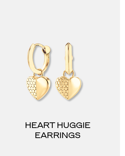 Heart Huggie Earrings