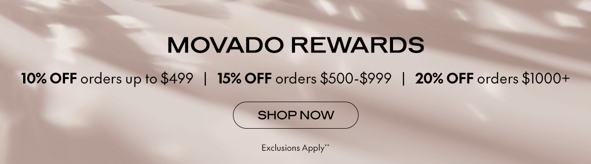 Movado Rewards- up to 20% off