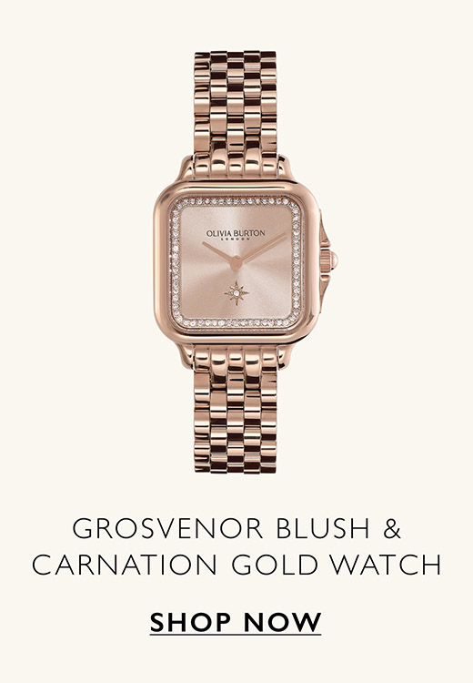 Grosvenor Blush & Carnation Gold Bracelet Watch