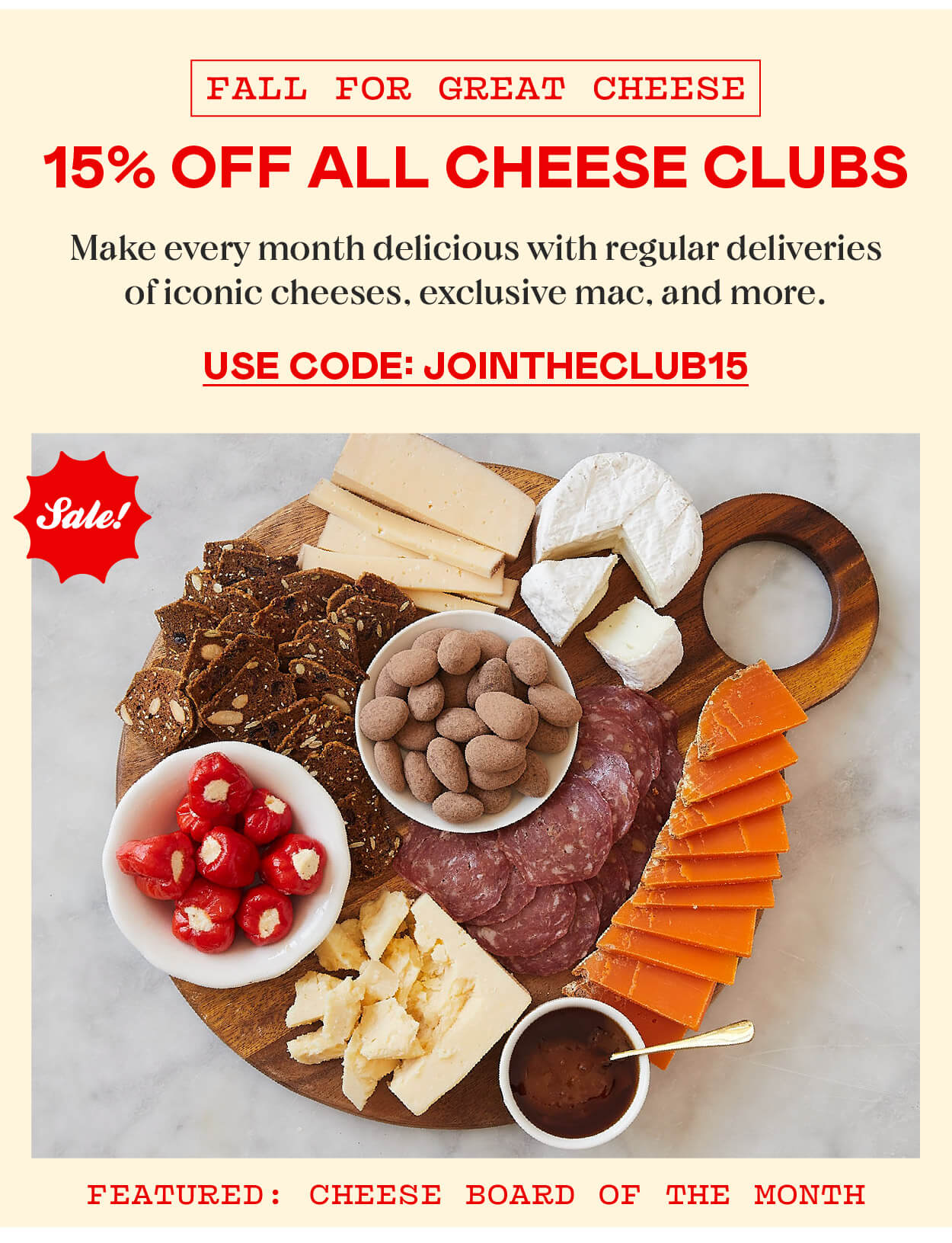 Cheese Clubs Sale