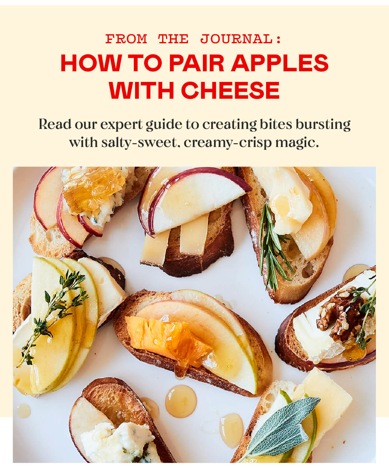 How to Pair Apples With Cheese