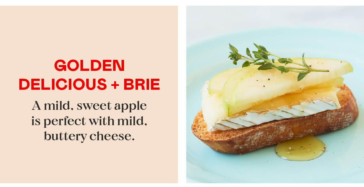 Golden Delicious & French Double Crme Brie