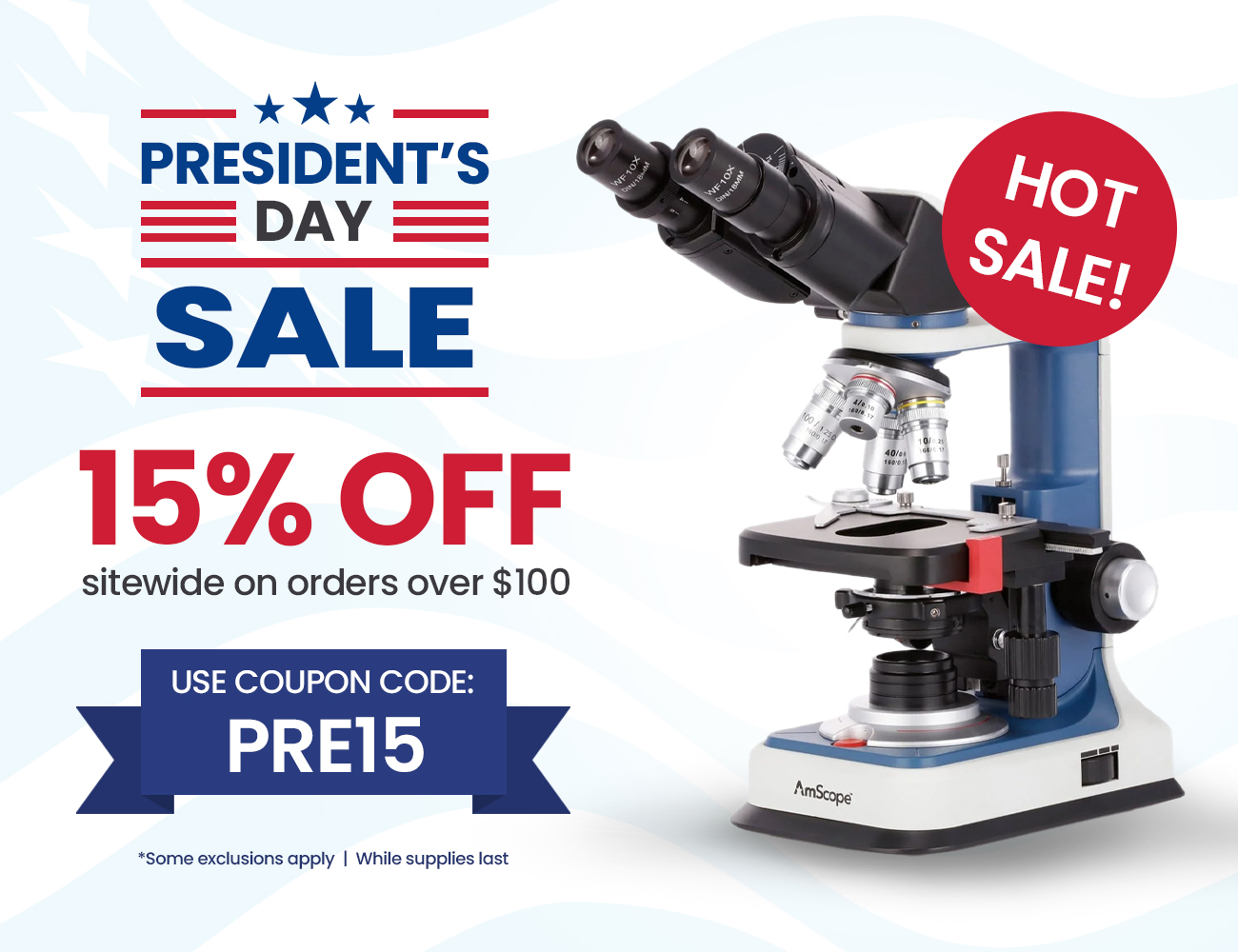 President's Day 15% Off