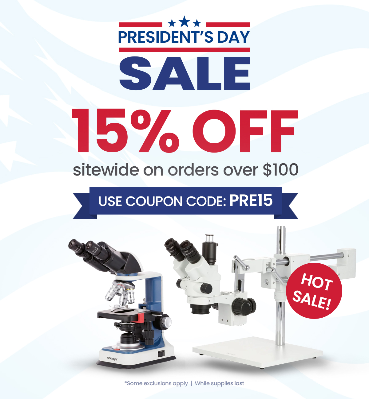 President's Day Sale 15% Off