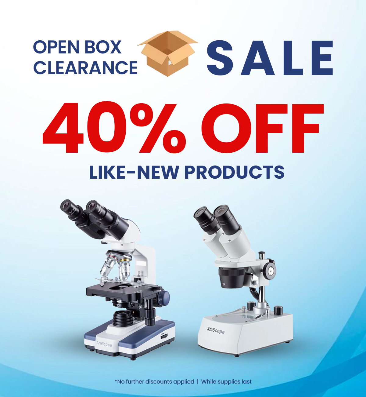 40% off Open Box Clearance Sale