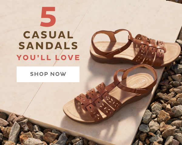 5 Casual Sandals You'll Love
