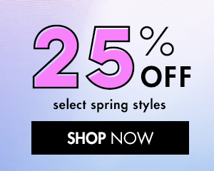 Early Spring Sale 25% Off