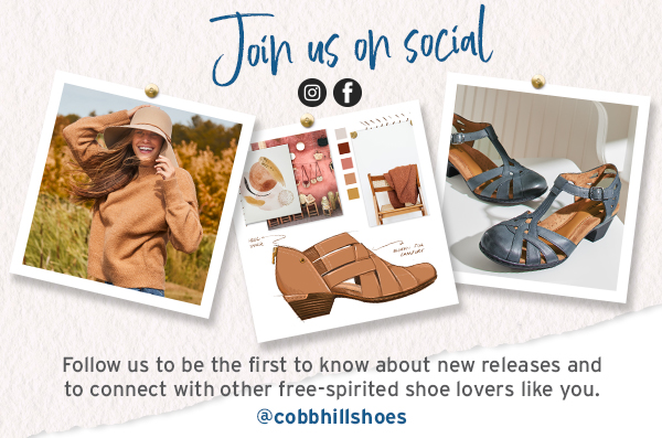 Join us on social. Follow us to be the first to know about new releases and to connect with other free-spirited shoe lovers like you.