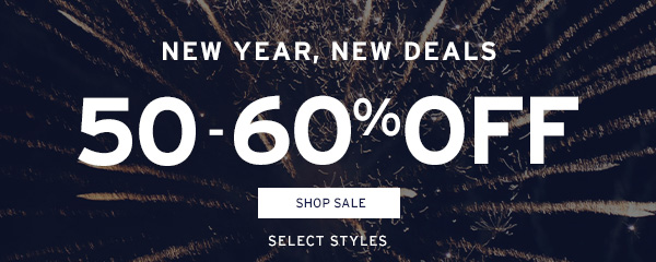 New Year, New Deals 50% - 60% Off