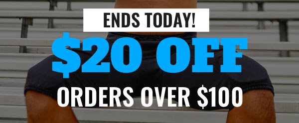 Now thru Monday Get $20 Off orders over $100