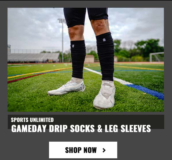 Sports Unlimited Gameday Drip Socks & Leg Sleeves - Shop Now >