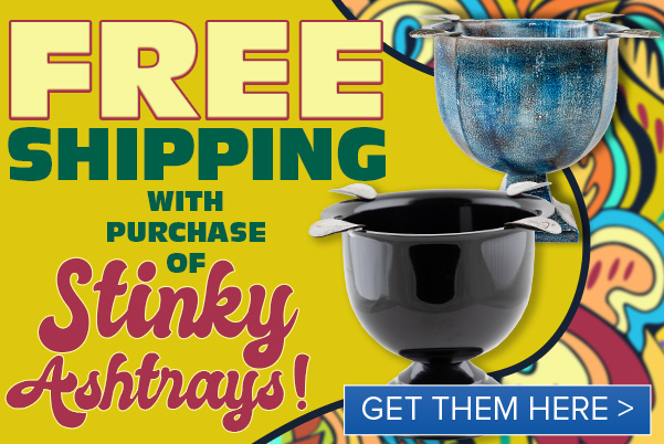 Free Shipping on Stinky Cigar Ashtrays Starting at $20.99!  WITH PURCHASE OF - A GET THEM HERE 
