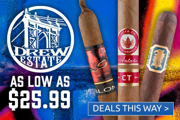 Drew Estate Greats Starting at $25.99 - Acid, KFC, Deadwood, & More!  AS LOW AS 525'99 DEALS THIS WAY 