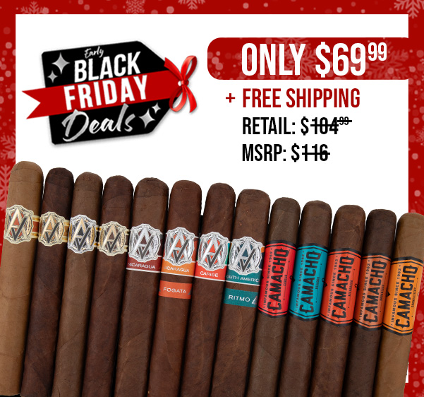 Black Friday Avo & Camacho 13 Cigar Sampler Only $69.99 + Free Shipping!